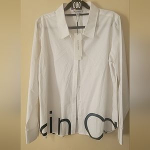 Calvin Klein Women's White Blouse NWT